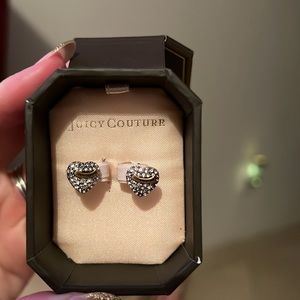 Juicy couture heart shaped ear rings